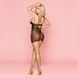 Эротическая сорочка с открытой грудью One Size Black SO3648 фото 2