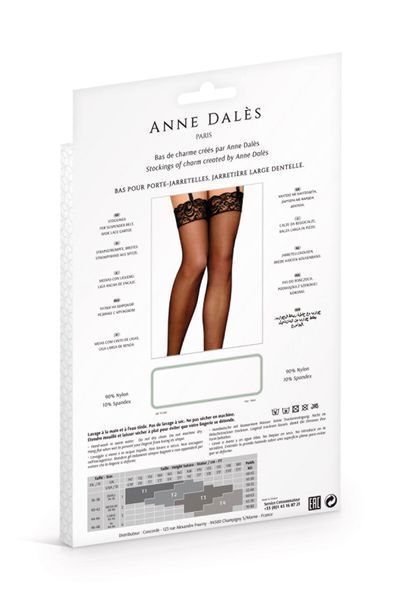 Чулки Anne De Ales BRUNA T1 Black SO4703 фото