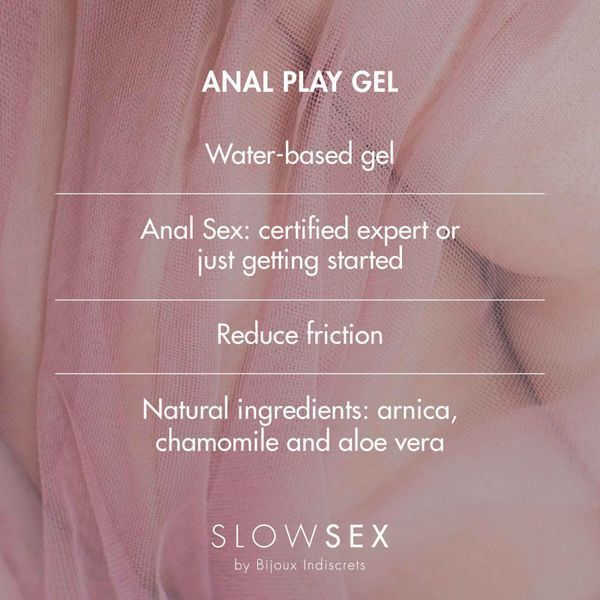 Анальний гель-змазка Bijoux Indiscrets Slow Sex Anal play gel (м'ята упаковка!!!) SO5900-R фото