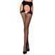 Эротические колготки Passion TIOPEN 004 3/4 (fishnet 40 den), black, имитация чулок и пояса PS24507 фото 1