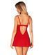 Пеньюар Obsessive Ingridia chemise & thong XL/2XL, красный, сорочка, стринги SO9038 фото 2