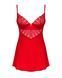 Пеньюар Obsessive Ingridia chemise & thong XL/2XL, красный, сорочка, стринги SO9038 фото 3