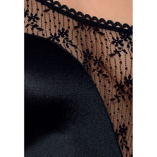 Распродажа!!! Боди-монокини с глубоким декольте PETRA BODY black L/XL &mdash; Passion Exclusive PS23100 фото