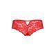 Трусики-бразилиана из цветочного кружева Passion RAJA THONG S/M, red SO5377 фото 6