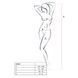 Бодистокинг Passion BS060 white, комбинезон, имитация трусиков и гольфиков PBS060W фото 4