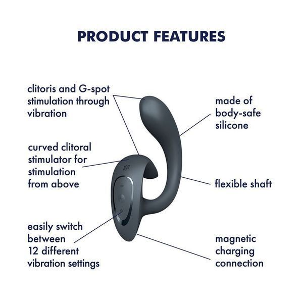 Вибратор Satisfyer G for Goddess 1 Dark Grey (мятая упаковка!!!) SX0668-R фото