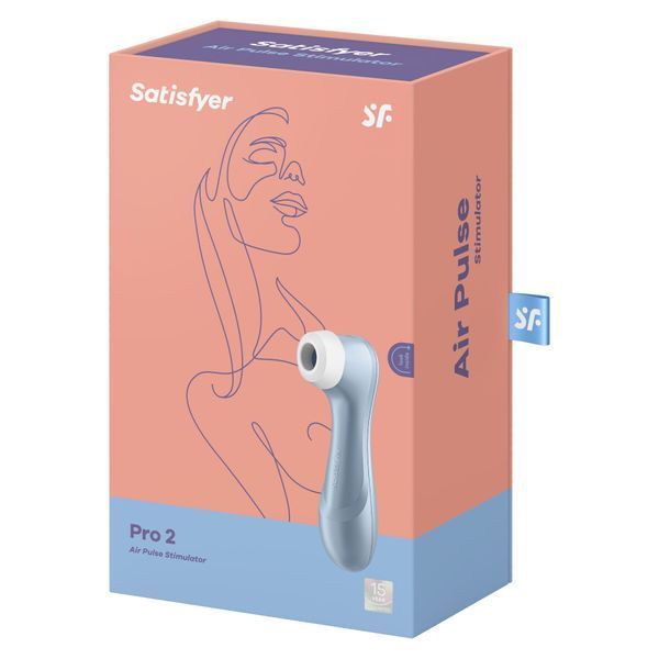 Вакуумний кліторальний стимулятор Satisfyer Pro 2 Blue (м'ята упаковка!!!) SO6288-R фото