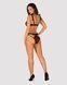 Полупрозрачный эротический комплект Obsessive Obsessivia 2pcs set black S/M, бюстгальтер и трусики, SO7297 фото 4