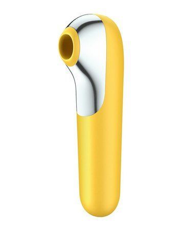 Смарт вибратор и вакуумный стимулятор 2-в-1 Satisfyer Dual Love Yellow SO4100 фото
