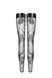Панчохи Noir Handmade F243 Tulle stockings with patterned flock embroidery - S SX0155 фото 4