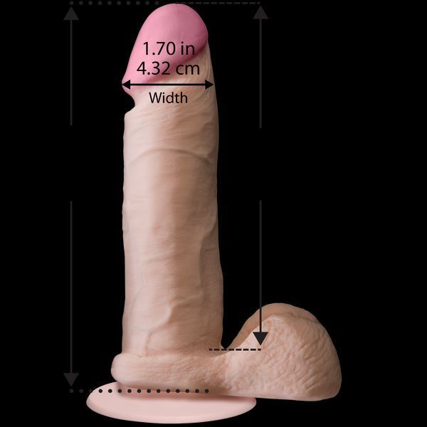 Фаллоимитатор Doc Johnson The Realistic Cock 6 inch White - ULTRASKYN, Vack-U-Lock (мятая упаковка!) SO1550-R фото