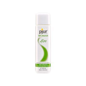Лубрикант на водной основе pjur Woman Aloe 100 мл с экстрактом алоэ, увлажняющий, без парабенов PJ13320 фото