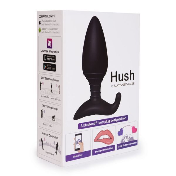 Анальная смарт вибропробка Lovense Hush, размер L SO4085 фото