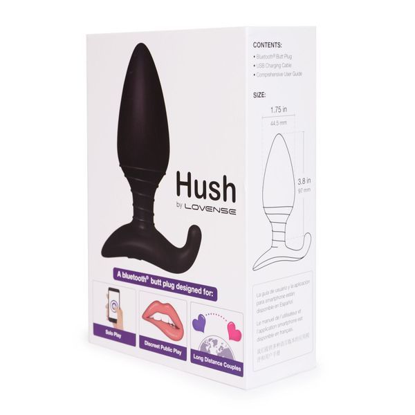 Анальная смарт вибропробка Lovense Hush, размер L SO4085 фото