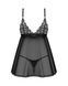 Пеньюар і трусики Obsessive Blomentis babydoll & thong XS/S SX1023 фото 4