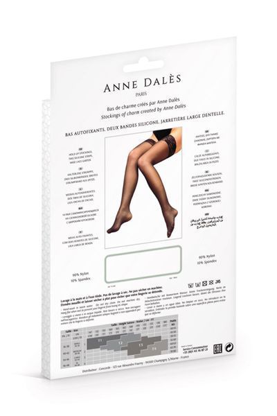 Чулки Anne De Ales ALEXIA T4 Black SO4710 фото