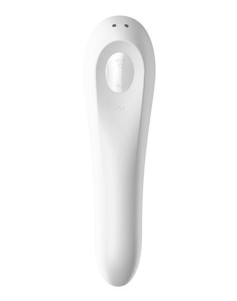 Смарт-вібратор та вакуумний стимулятор 2в1 Satisfyer Dual Pleasure White SO4105 фото