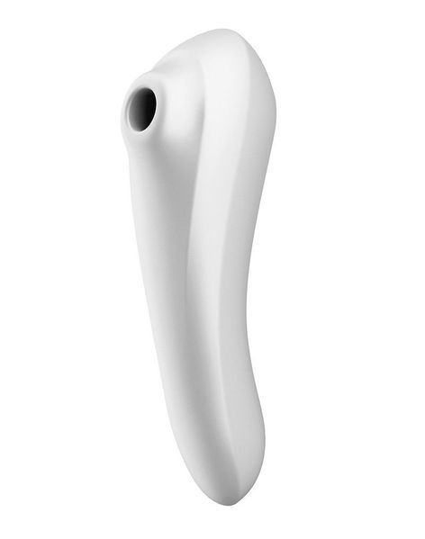 Смарт-вібратор та вакуумний стимулятор 2в1 Satisfyer Dual Pleasure White SO4105 фото