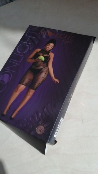 Сукня-бодістокінг Moonlight Plus Model 06 XL-XXXL Black (м'ята упаковка!!!) SO8197-R фото
