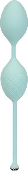 Роскошные вагинальные шарики PILLOW TALK - Frisky Teal с кристаллом, диаметр 3,2см, вес 49-75гр SO2722 фото