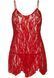 Сорочка беби-долл Leg Avenue Rose Lace Flair Chemise Red, One Size SO9101 фото 3