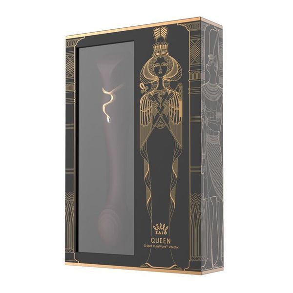 Смартвибратор 3в1 Zalo &mdash; Queen Wine Red, пульсирующая жемчужина и вакуум, кристалл Swarovski SO6662 фото