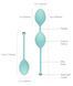 Роскошные вагинальные шарики PILLOW TALK - Frisky Teal с кристаллом, диаметр 3,2см, вес 49-75гр SO2722 фото 8