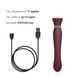 Смартвибратор 3в1 Zalo &mdash; Queen Wine Red, пульсирующая жемчужина и вакуум, кристалл Swarovski SO6662 фото 7