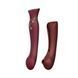 Смартвибратор 3в1 Zalo &mdash; Queen Wine Red, пульсирующая жемчужина и вакуум, кристалл Swarovski SO6662 фото 1