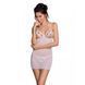 Сорочка с вырезами на груди, стринги Passion LOVELIA CHEMISE L/XL, white SO4762 фото 1