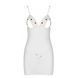 Сорочка с вырезами на груди, стринги Passion LOVELIA CHEMISE L/XL, white SO4762 фото 5