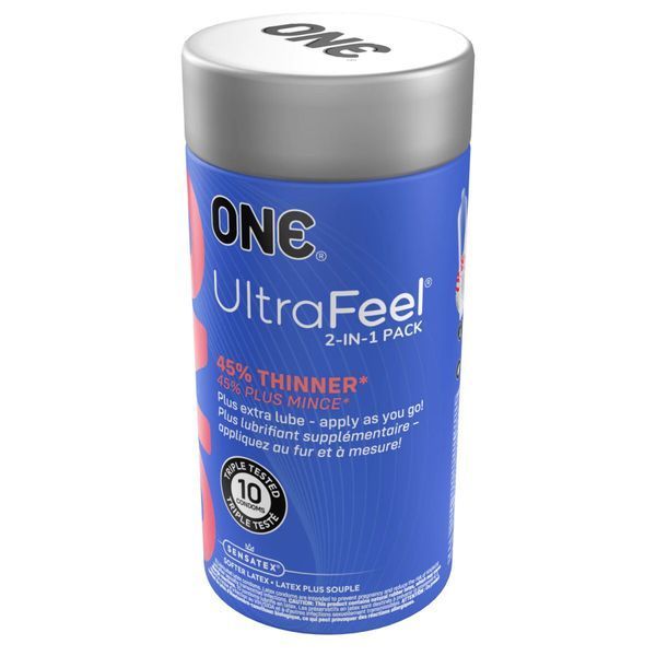 Презервативи ONE Ultra Feel 10 шт, подарункова упаковка тюб SX0786 фото