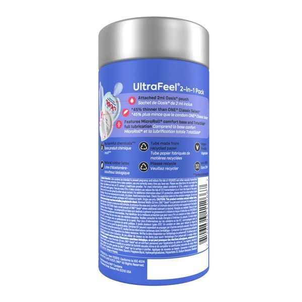 Презервативи ONE Ultra Feel 10 шт, подарункова упаковка тюб SX0786 фото
