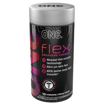 Презервативы ONE Flex Graphene Condom 10 шт, подарочная упаковка тюб SX0787 фото