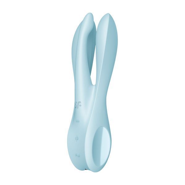 Клиторальный вибратор Satisfyer Threesome 1 Light Blue с тремя гибкими пальчиками SO6986 фото