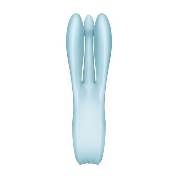 Клиторальный вибратор Satisfyer Threesome 1 Light Blue с тремя гибкими пальчиками SO6986 фото