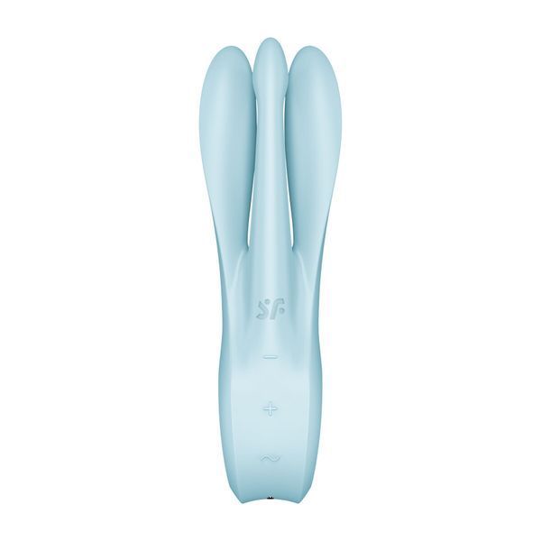 Клиторальный вибратор Satisfyer Threesome 1 Light Blue с тремя гибкими пальчиками SO6986 фото