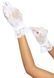 Короткие перчатки Leg Avenue Floral lace wristlength gloves White SO9162 фото 2