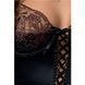 Распродажа!!! Корсет с пажами BRIDA CORSET black L/XL - Passion Exclusive, трусики, шнуровка PS22713 фото 5