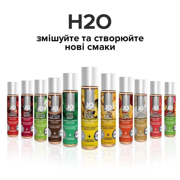 Смазка на водной основе JO H2O &mdash; Banana Lick (120 мл) без сахара, растительный глицерин SO1676 фото