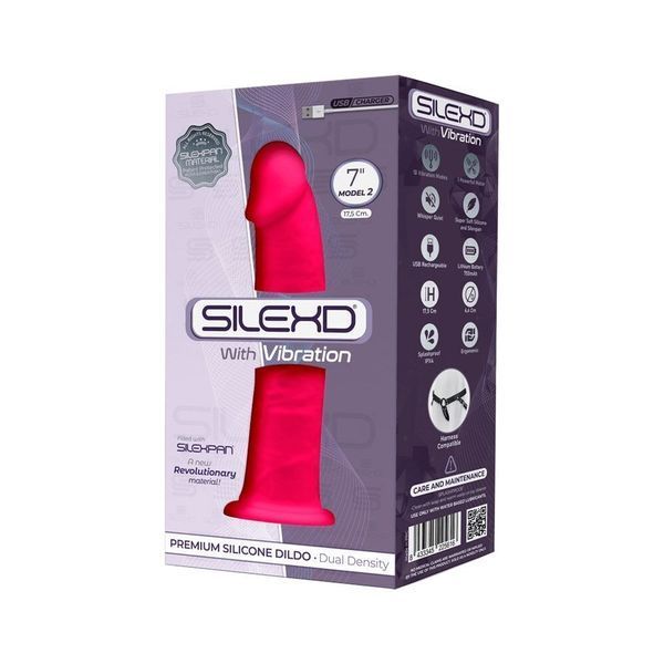 Фаллоимитатор с вибрацией SilexD Henry Vibro Pink (MODEL 2 size 7in) (мятая упаковка!!!) SO5968-R фото
