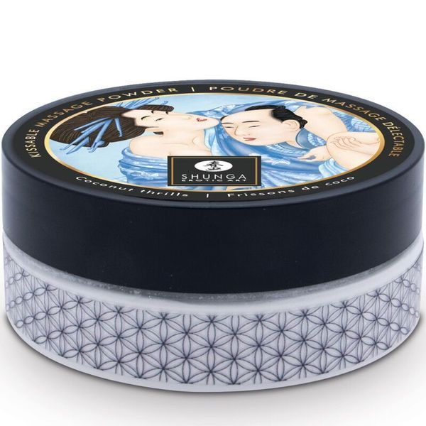Смачна пудра для оральних пестощів Shunga Body Powder &ndash; Coconut Thrills (75 гр) SX0591 фото