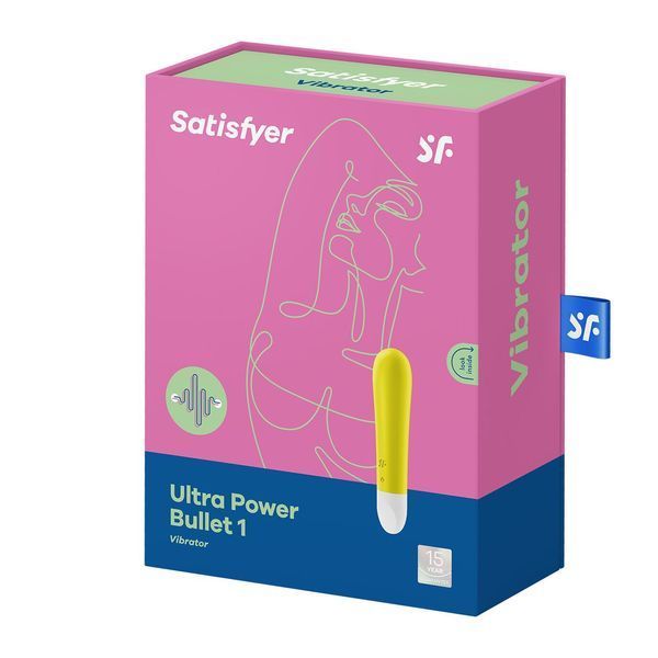 Вибропуля перезаряжаемая Satisfyer Ultra Power Bullet 1 Yellow SO5425 фото