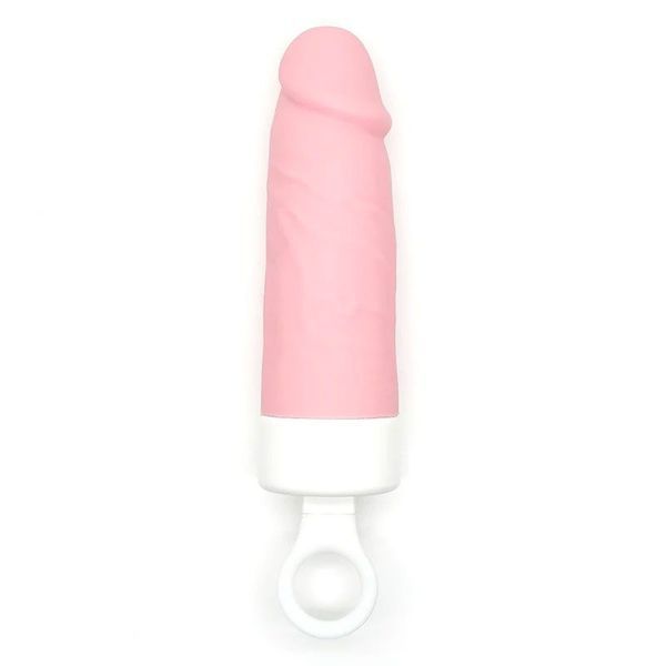 Вибратор CuteVibe Teddy Brown (Pink Dildo), реалистичный вибратор под видом мороженого SO6559 фото