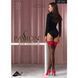 Чулки Passion ST120 1/2 black-red, на ажурной силиконовой резинке, с изысканным декором и люрекс SO5788 фото 5