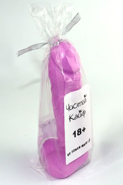 Крафтове мило-член із присоскою Чистий Кайф Violet size M, натуральне SO2635 фото