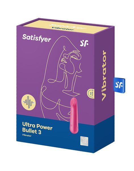 Віброкуля перезаряджаєма Satisfyer Ultra Power Bullet 3 Red SO5427 фото