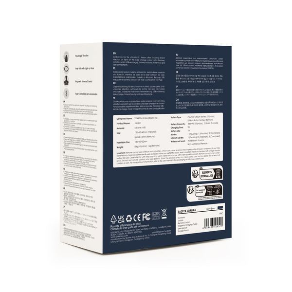 Анальна пробка G Svakom Jordan Navy Blue SX0727 фото