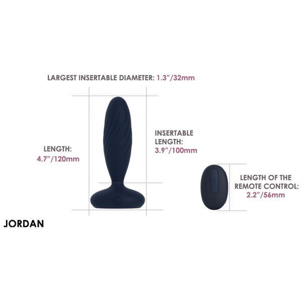 Анальна пробка G Svakom Jordan Navy Blue SX0727 фото