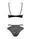 Эротический комплект под латекс со стрепами Obsessive Bagirela 2-pcs set S/M, черный, под леопард, б SO7219 фото 6